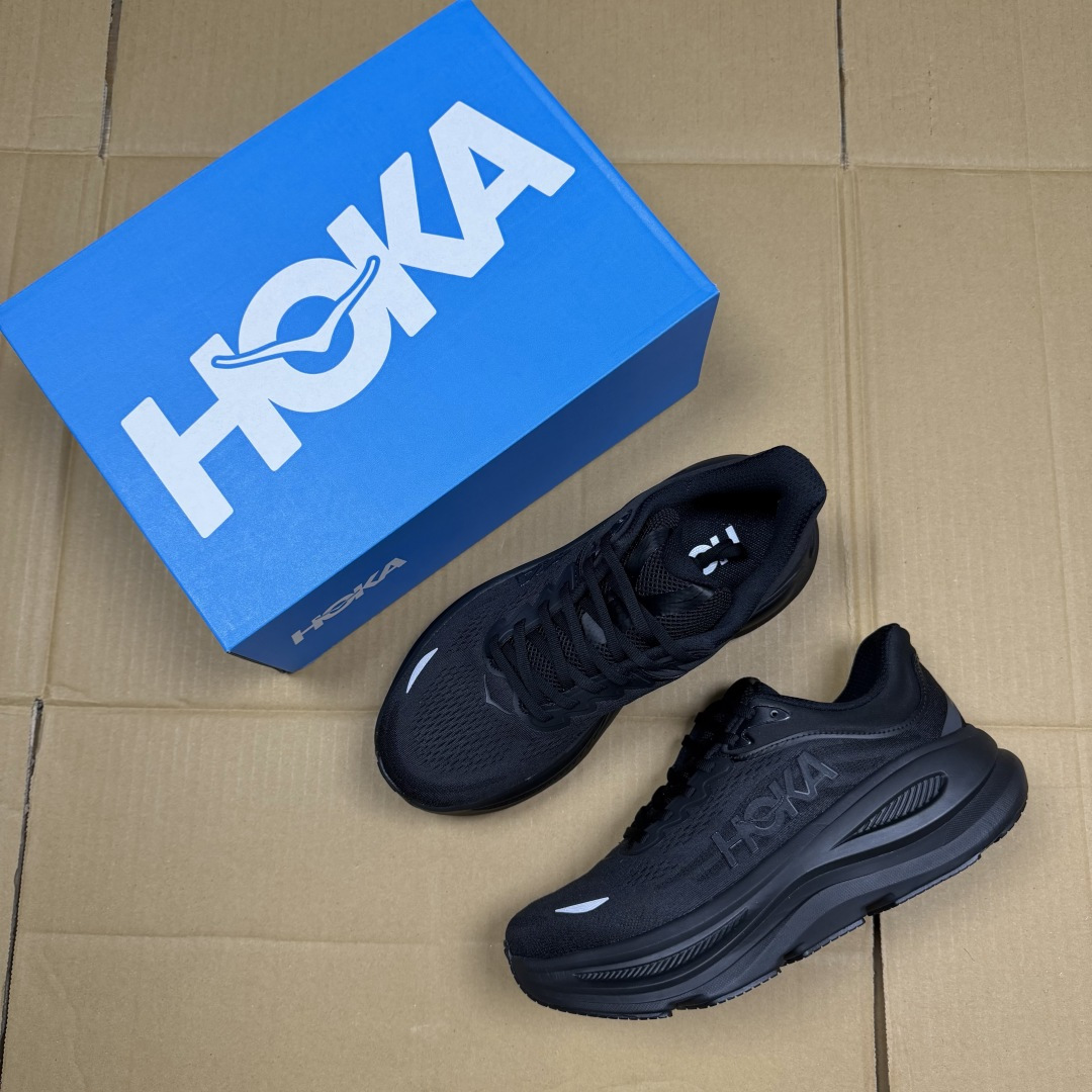 【WM】Hoka One One Bondi 9 跑步鞋纯原大厂出品！品质库存稳定放心推！第2色：1全黑
