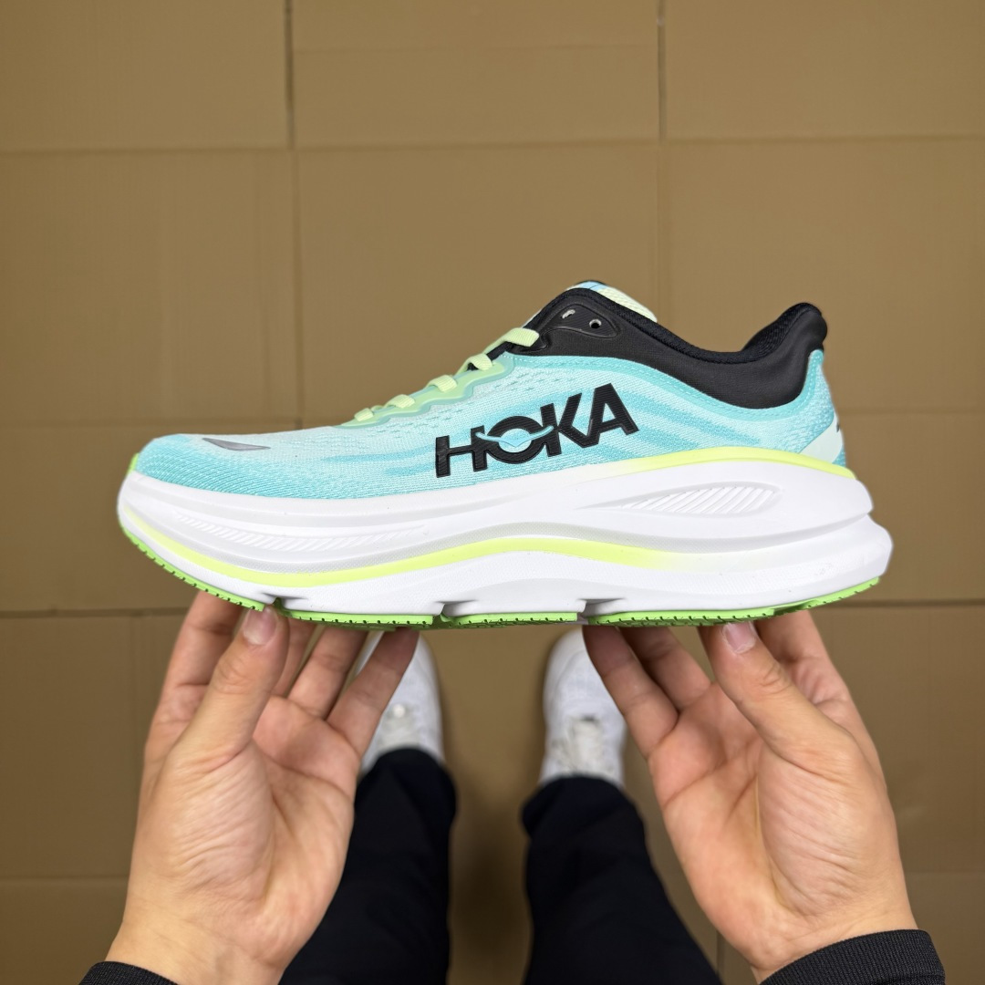 【WM】Hoka One One Bondi 9 跑步鞋纯原大厂出品！品质库存稳定放心推！第3色：蓝白-