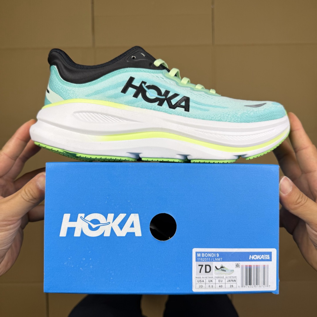 【WM】Hoka One One Bondi 9 跑步鞋纯原大厂出品！品质库存稳定放心推！第3色：蓝白-