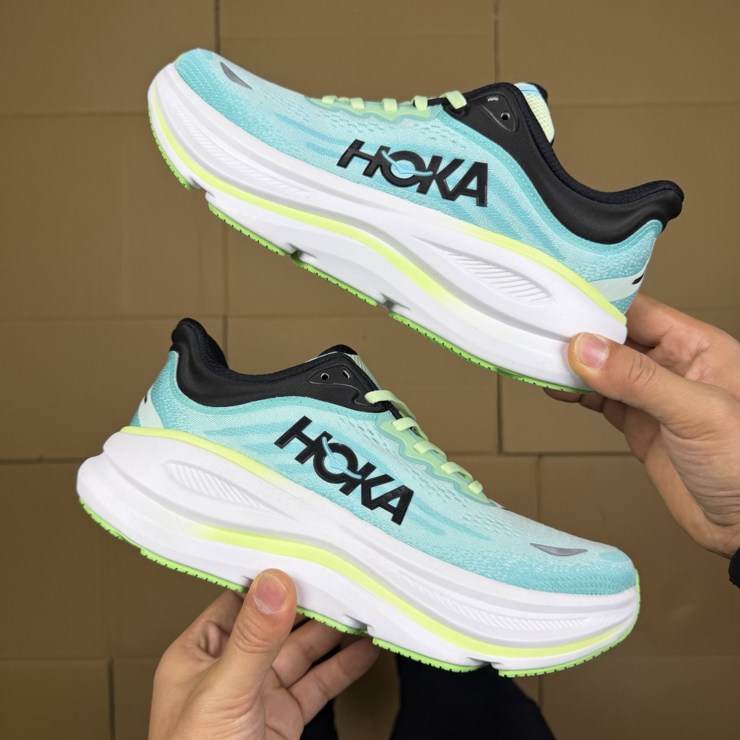 【WM】Hoka One One Bondi 9 跑步鞋纯原大厂出品！品质库存稳定放心推！第3色：蓝白-