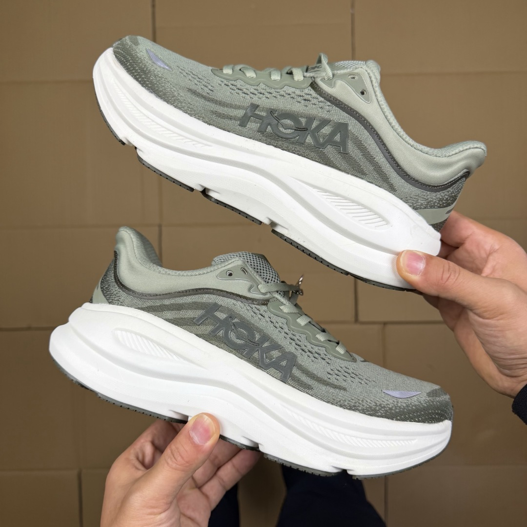 【WM】Hoka One One Bondi 9 跑步鞋纯原大厂出品！品质库存稳定放心推！第4色：绿色-