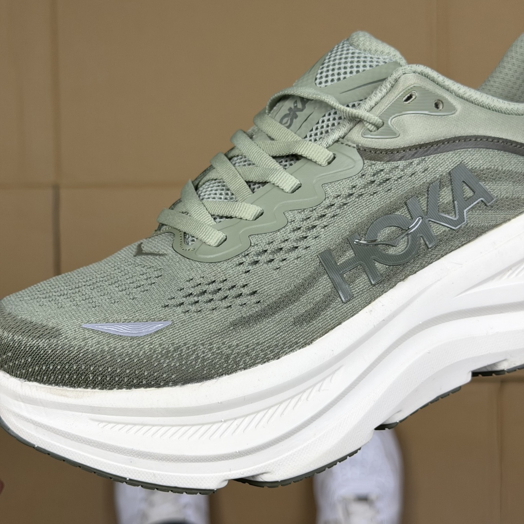 【WM】Hoka One One Bondi 9 跑步鞋纯原大厂出品！品质库存稳定放心推！第4色：绿色-