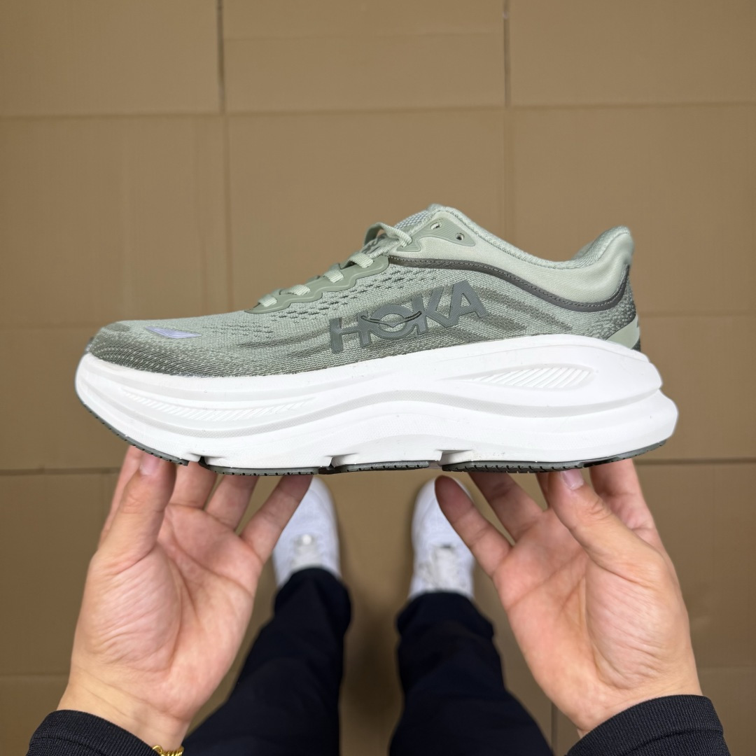 【WM】Hoka One One Bondi 9 跑步鞋纯原大厂出品！品质库存稳定放心推！第4色：绿色-