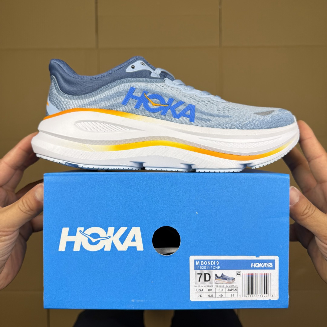 【WM】Hoka One One Bondi 9 跑步鞋纯原大厂出品！品质库存稳定放心推！第5色：蓝色-