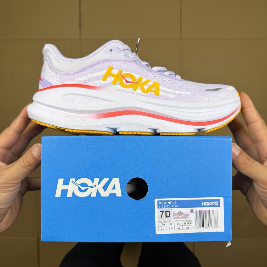 【WM】Hoka One One Bondi 9 跑步鞋纯原大厂出品！品质库存稳定放心推！第7色：紫色-