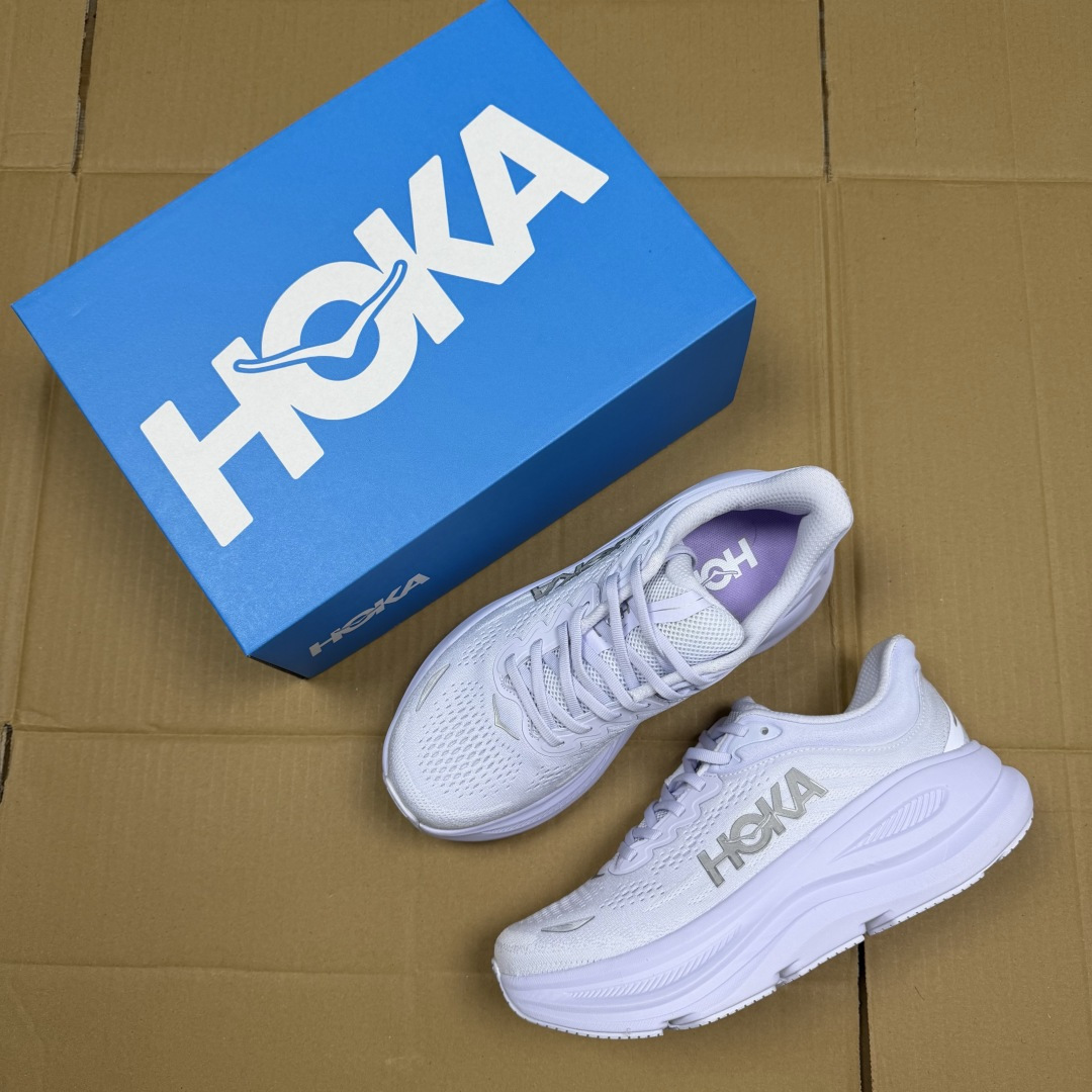 【WM】Hoka One One Bondi 9 跑步鞋纯原大厂出品！品质库存稳定放心推！第9色：浅紫-