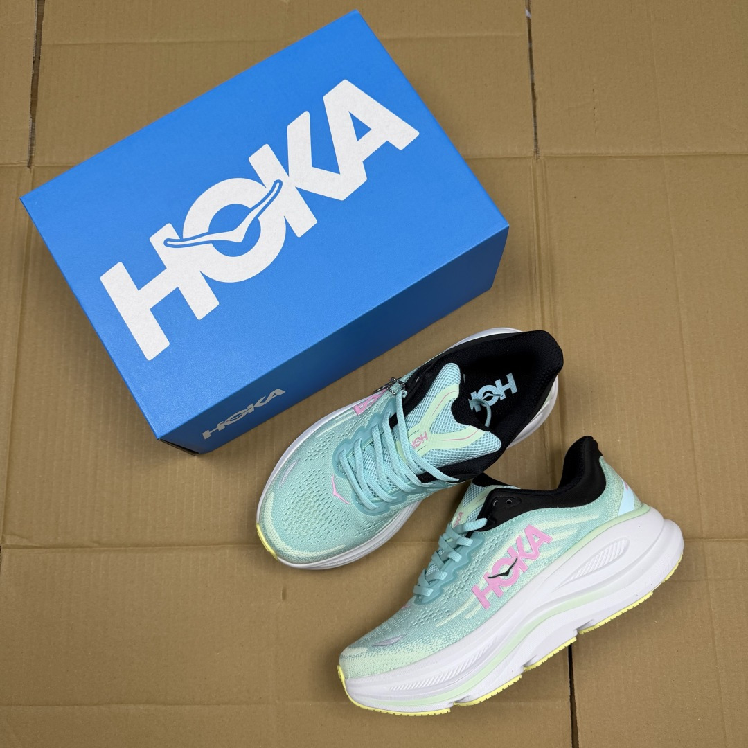 【WM】Hoka One One Bondi 9 跑步鞋纯原大厂出品！品质库存稳定放心推！第10色：蓝薄