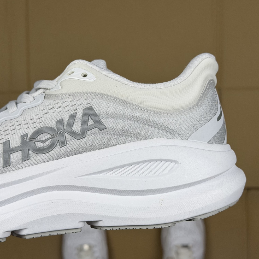 【WM】Hoka One One Bondi 9 跑步鞋纯原大厂出品！品质库存稳定放心推！第11色：白灰