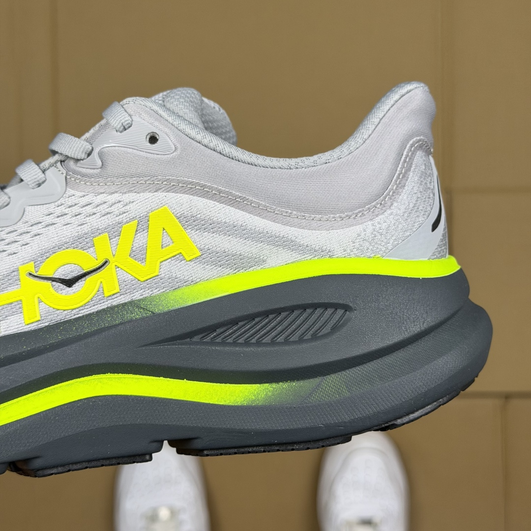 【WM】Hoka One One Bondi 9 跑步鞋纯原大厂出品！品质库存稳定放心推！第12色：灰绿