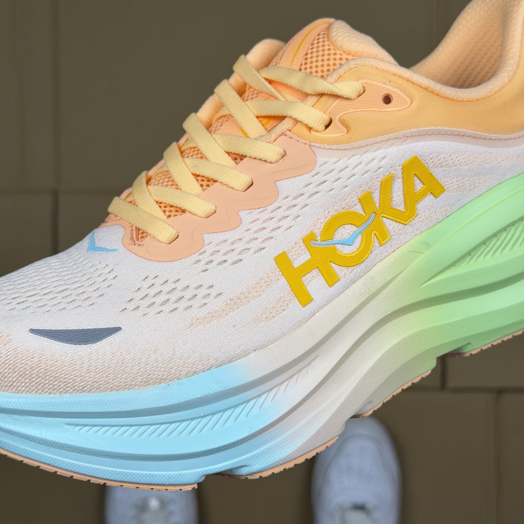 【WM】Hoka One One Bondi 9 跑步鞋纯原大厂出品！品质库存稳定放心推！第13色：粉橙