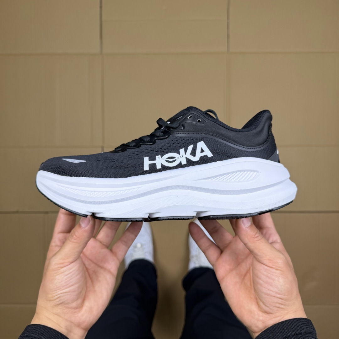 【WM】Hoka One One Bondi 9 跑步鞋纯原大厂出品！品质库存稳定放心推！第14色：黑白