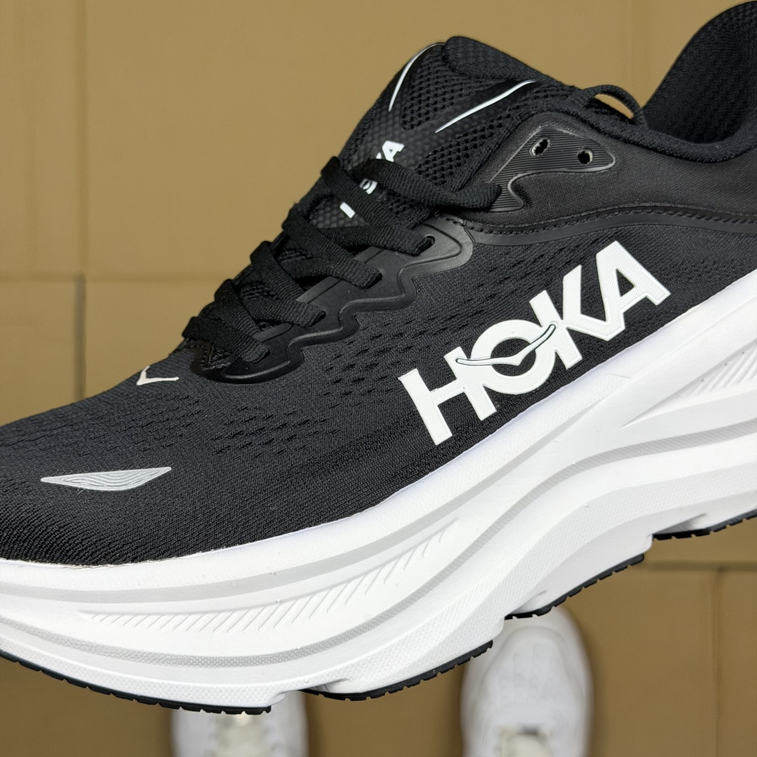 【WM】Hoka One One Bondi 9 跑步鞋纯原大厂出品！品质库存稳定放心推！第14色：黑白