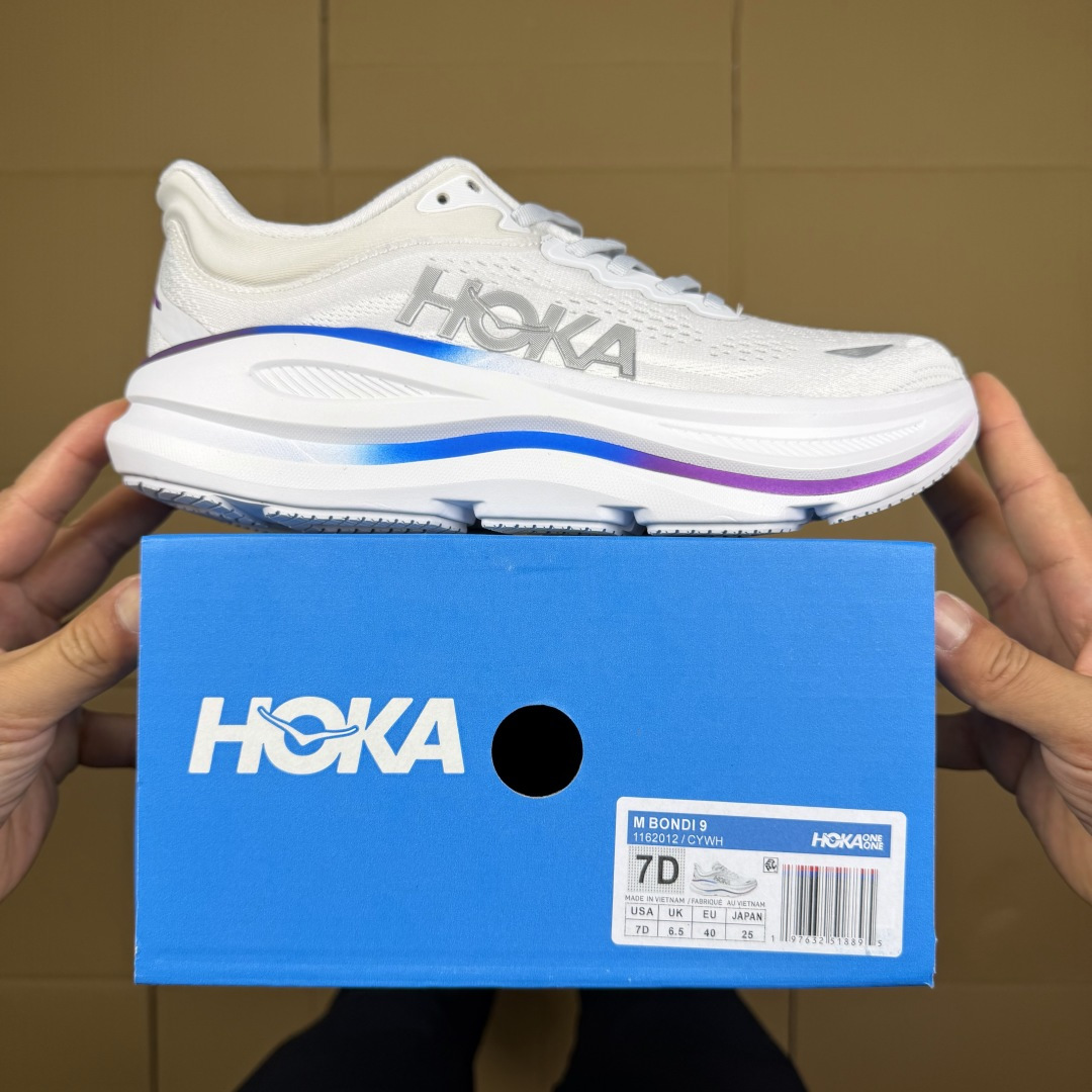 【WM】Hoka One One Bondi 9 跑步鞋纯原大厂出品！品质库存稳定放心推！第15色：灰白