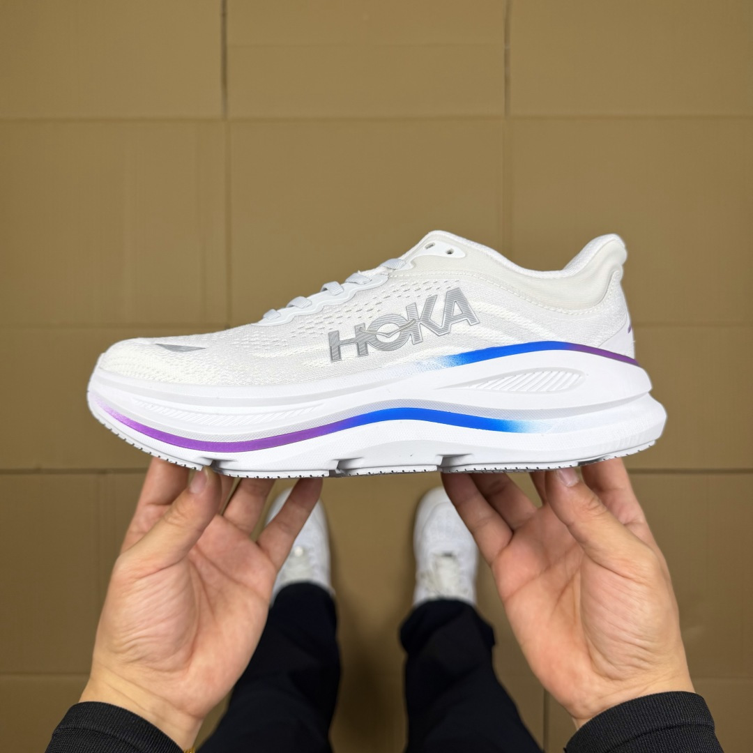 【WM】Hoka One One Bondi 9 跑步鞋纯原大厂出品！品质库存稳定放心推！第15色：灰白