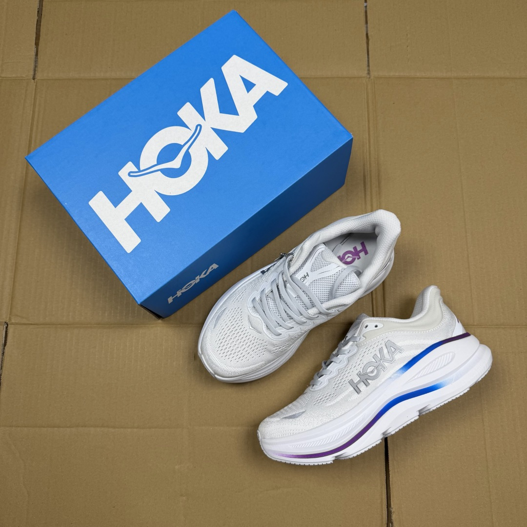 【WM】Hoka One One Bondi 9 跑步鞋纯原大厂出品！品质库存稳定放心推！第15色：灰白