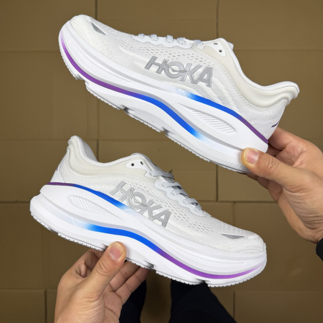 【WM】Hoka One One Bondi 9 跑步鞋纯原大厂出品！品质库存稳定放心推！第15色：灰白