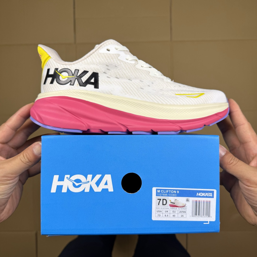 【WM】Hoka One One 克利夫顿9 马拉松跑鞋 Clifton 9马拉松训练跑步鞋 共30色！