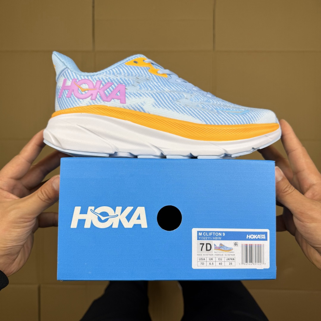 【WM】Hoka One One 克利夫顿9 马拉松跑鞋 Clifton 9马拉松训练跑步鞋 共30色！