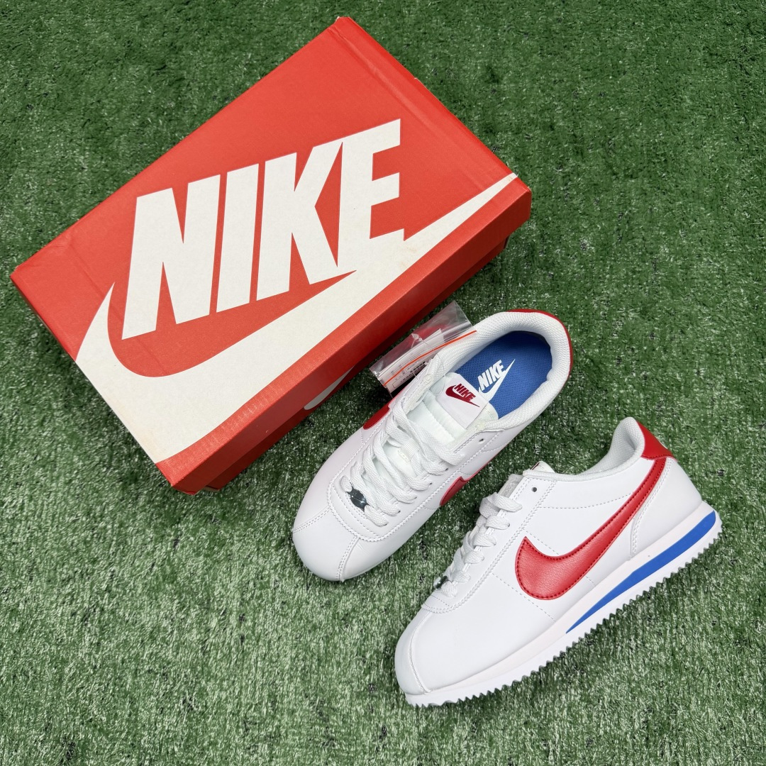 超级性价比阿甘！共27色Nike Cortez SE 皮面白红冲量产品价格一步到位！货号：DN1791-