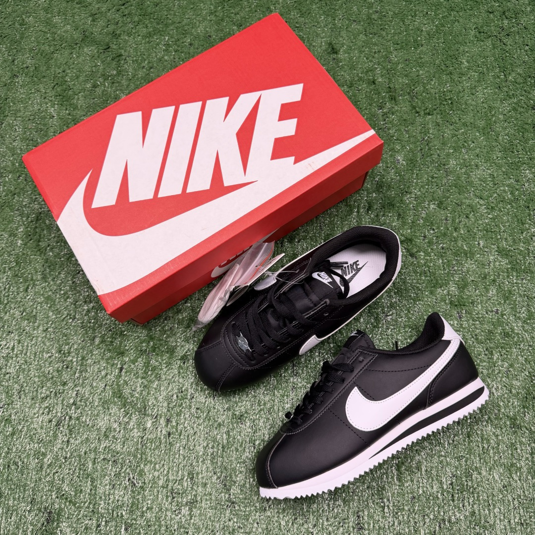 超级性价比阿甘！共27色Nike Cortez SE 皮面黑白冲量产品价格一步到位！货号：DN1791-