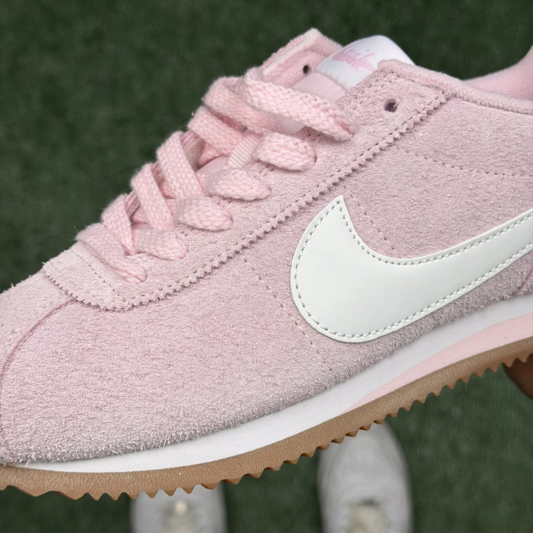 超级性价比阿甘！共27色Nike Cortez SE 翻毛皮长绒粉色冲量产品价格一步到位！货号：FJ25