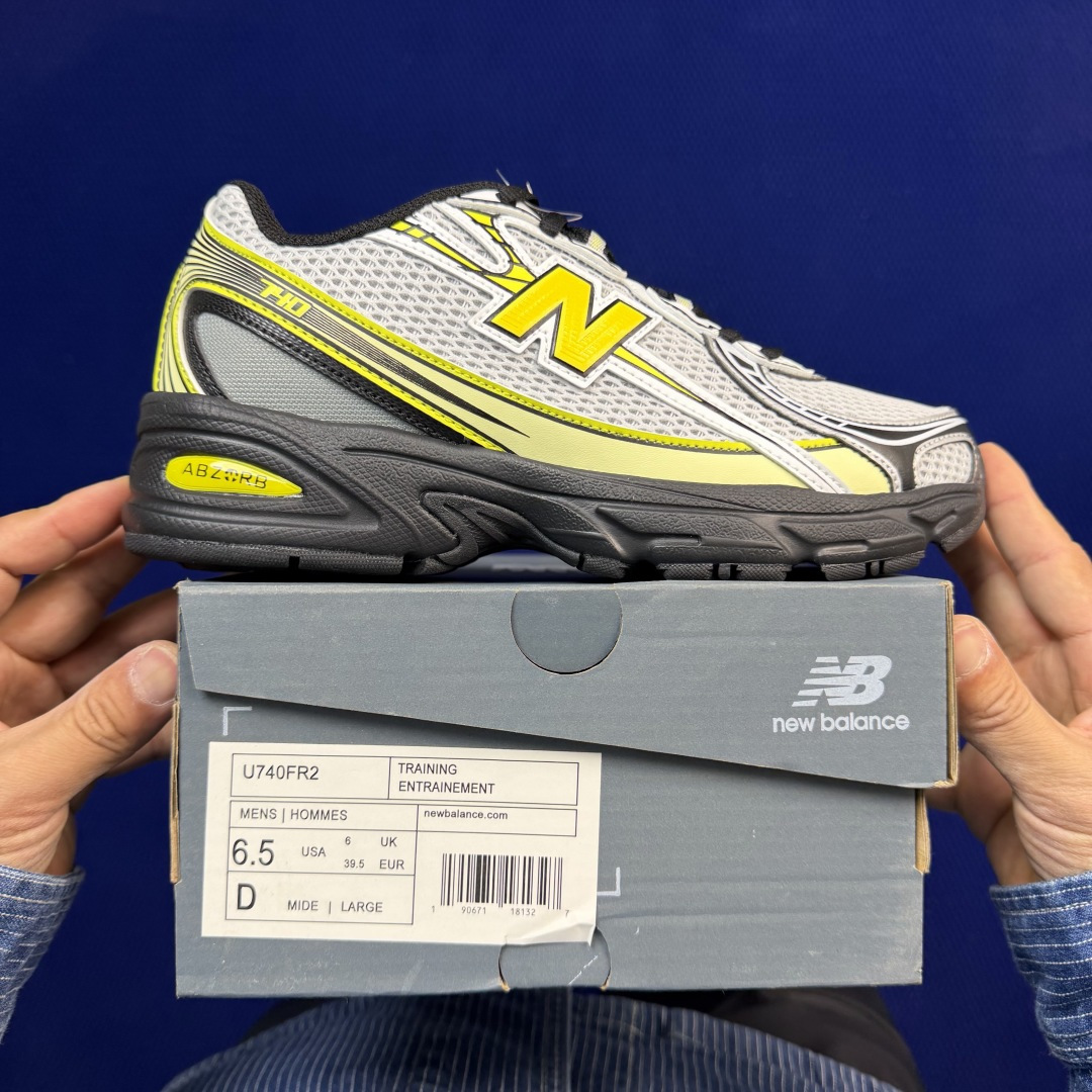 新百伦系列 New Balance NB 740 共17色！休闲跑鞋 第5色：U740FR2 白灰黑尺码