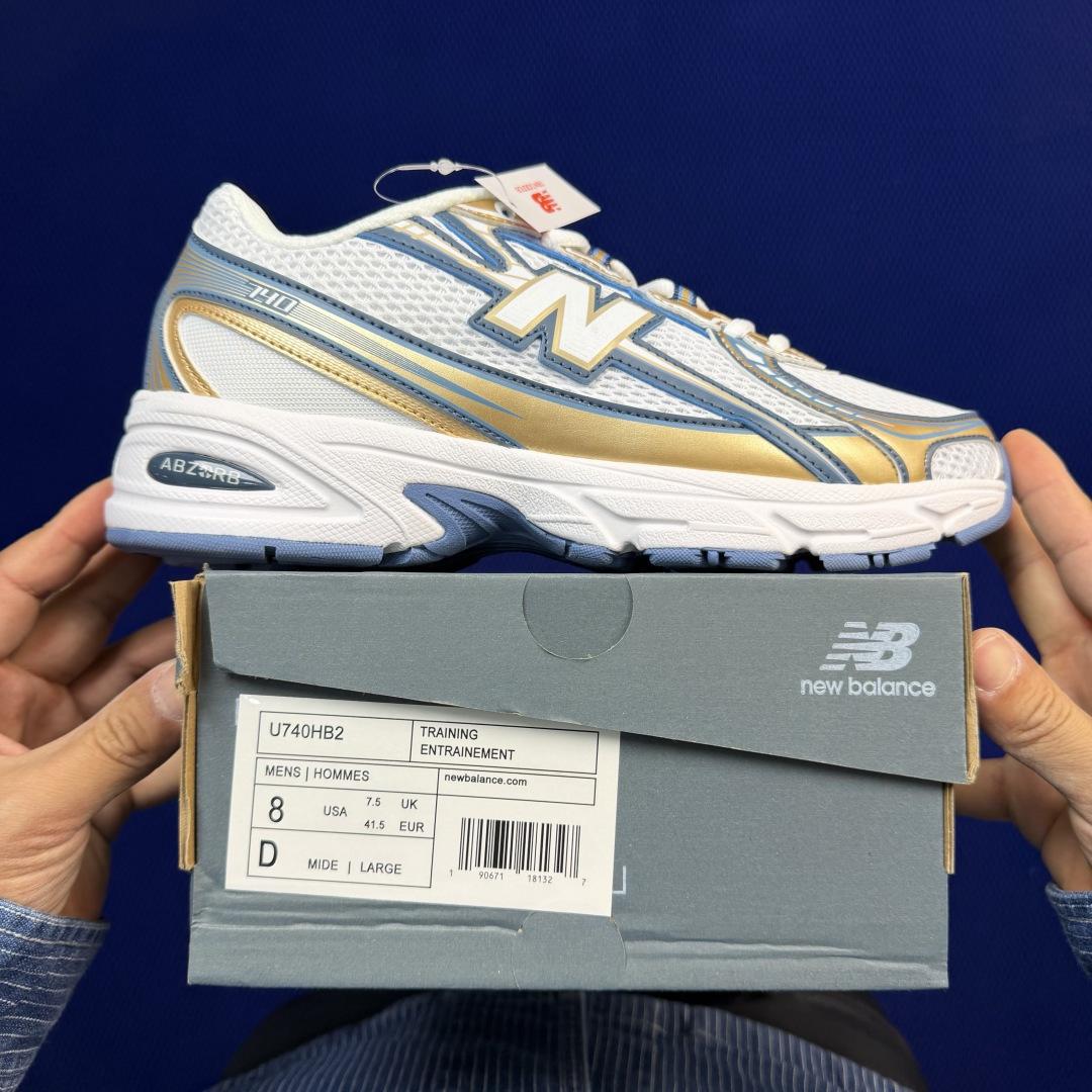 新百伦系列 New Balance NB 740 共17色！休闲跑鞋 第6色：U740HB2白金色尺码：