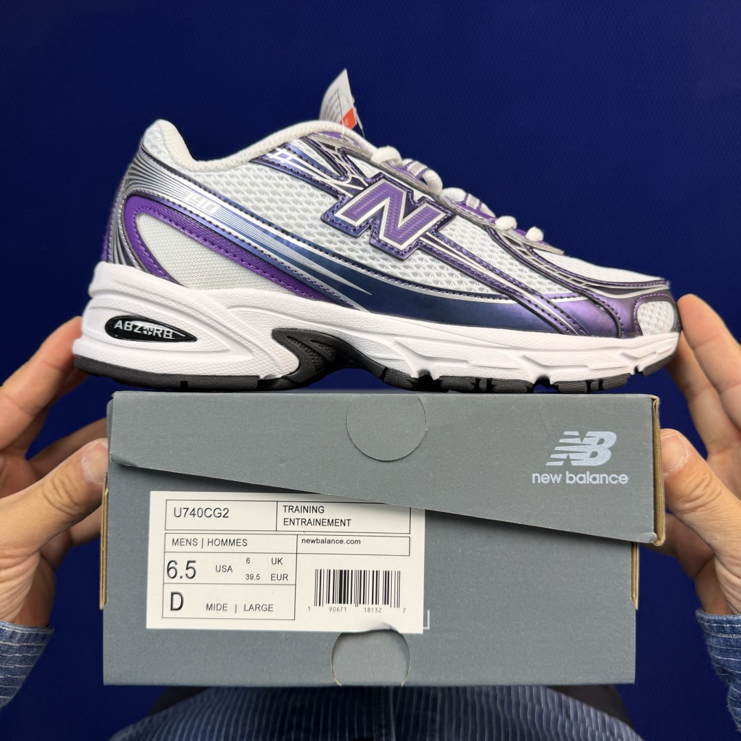 新百伦系列 New Balance NB 740 共17色！休闲跑鞋 第10色：U740CG2白紫色尺码