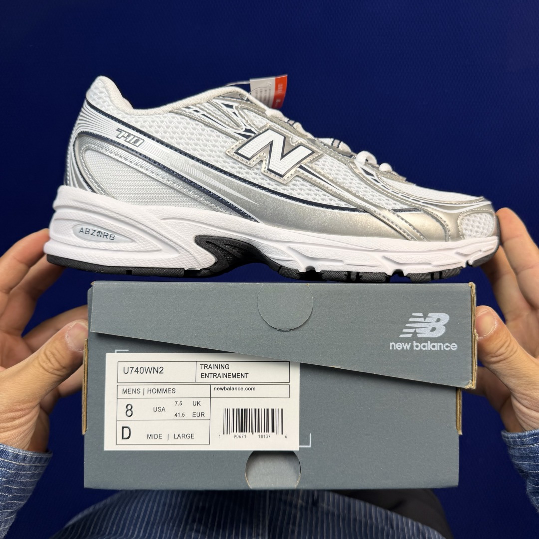 新百伦系列 New Balance NB 740 共17色！休闲跑鞋 第15色：U740WN2白黑色尺码