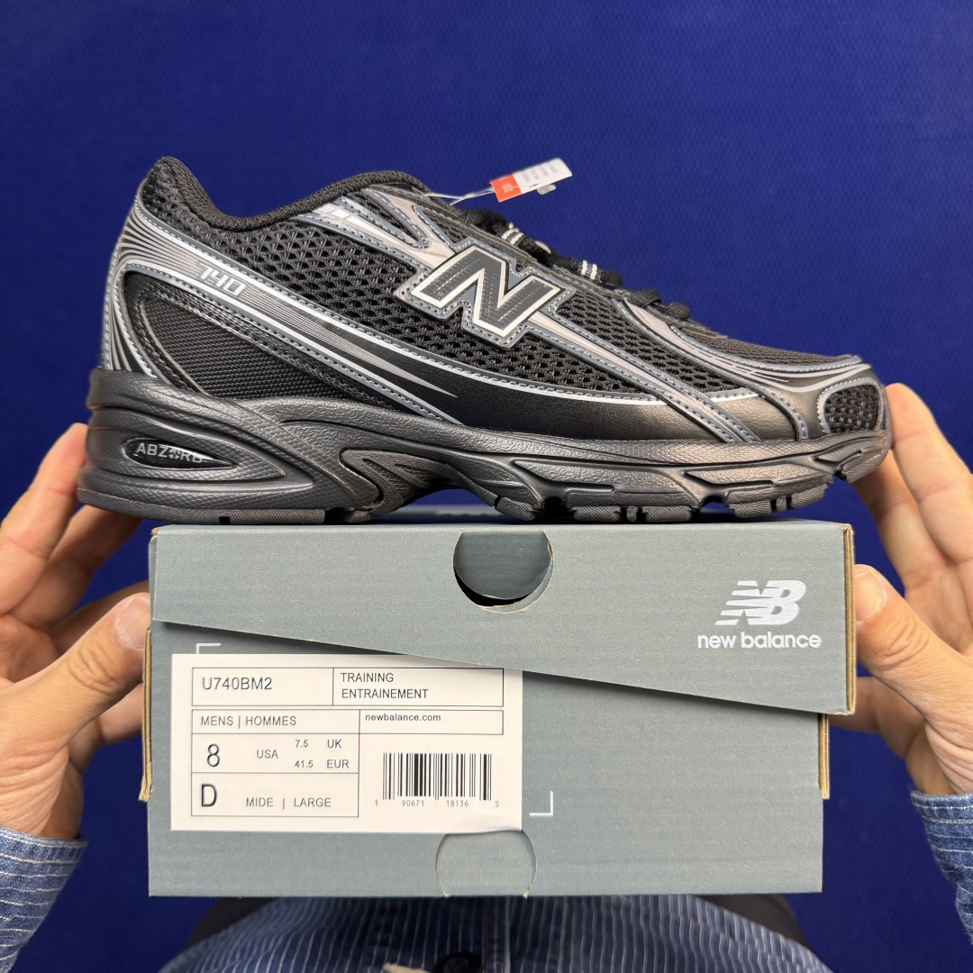 新百伦系列 New Balance NB 740 共17色！休闲跑鞋 第17色：U740BM2黑银色尺码