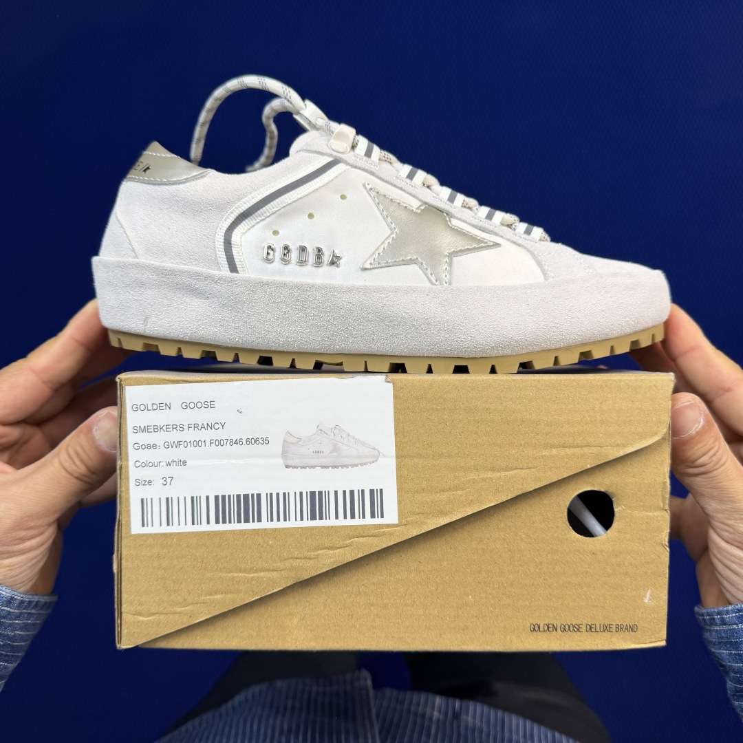 Golden Goose Super-Star 厚底做旧星星板鞋Size：35 36 37 38 39 