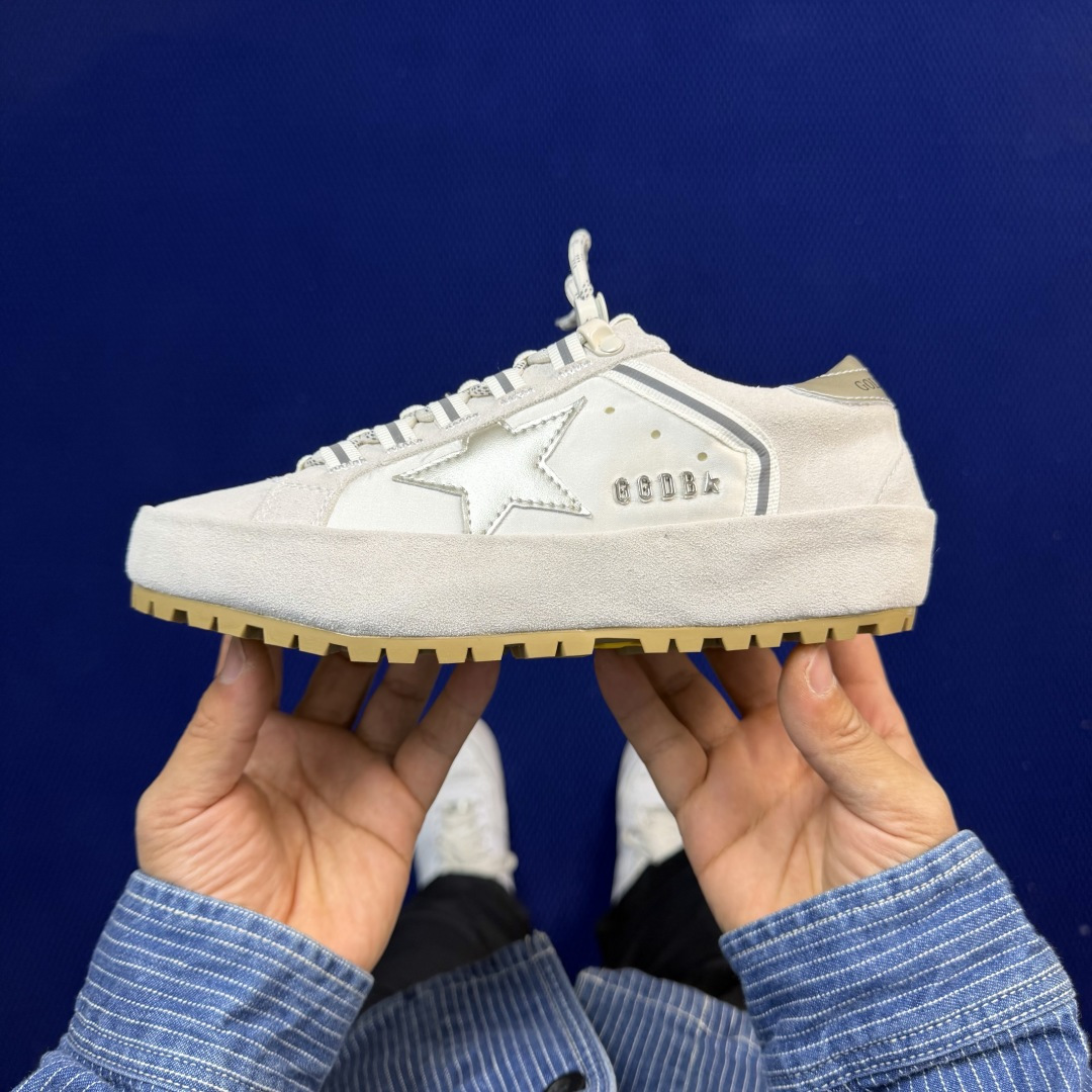 Golden Goose Super-Star 厚底做旧星星板鞋Size：35 36 37 38 39 
