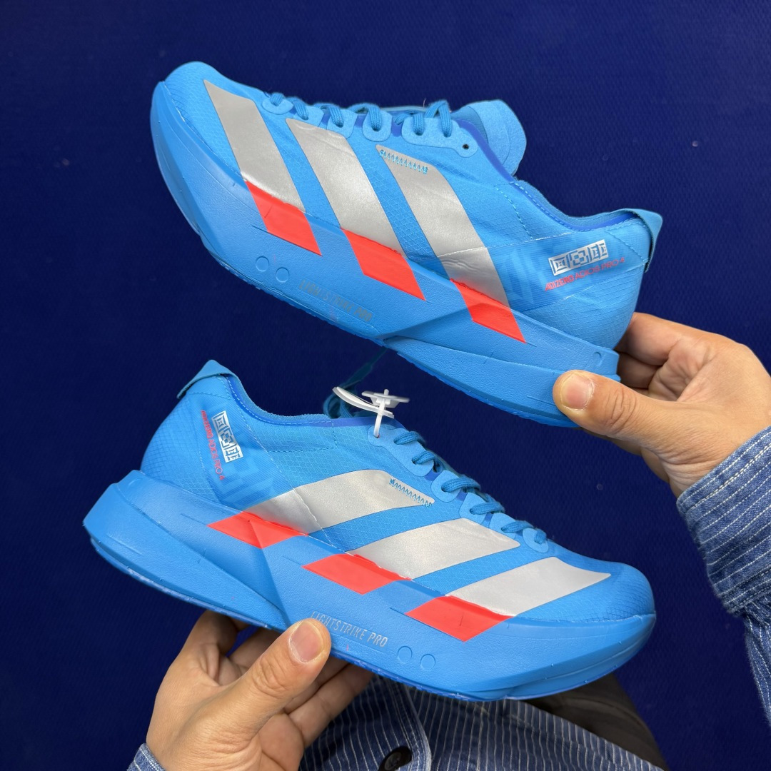纯原真碳棒！adidas Adizero Adios Pro 4 阿迪达斯马拉松跑步鞋 第14色:太阳能