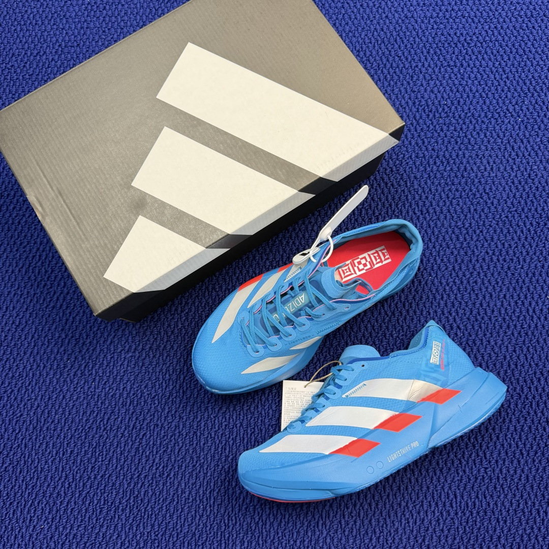 纯原真碳棒！adidas Adizero Adios Pro 4 阿迪达斯马拉松跑步鞋 第14色:太阳能