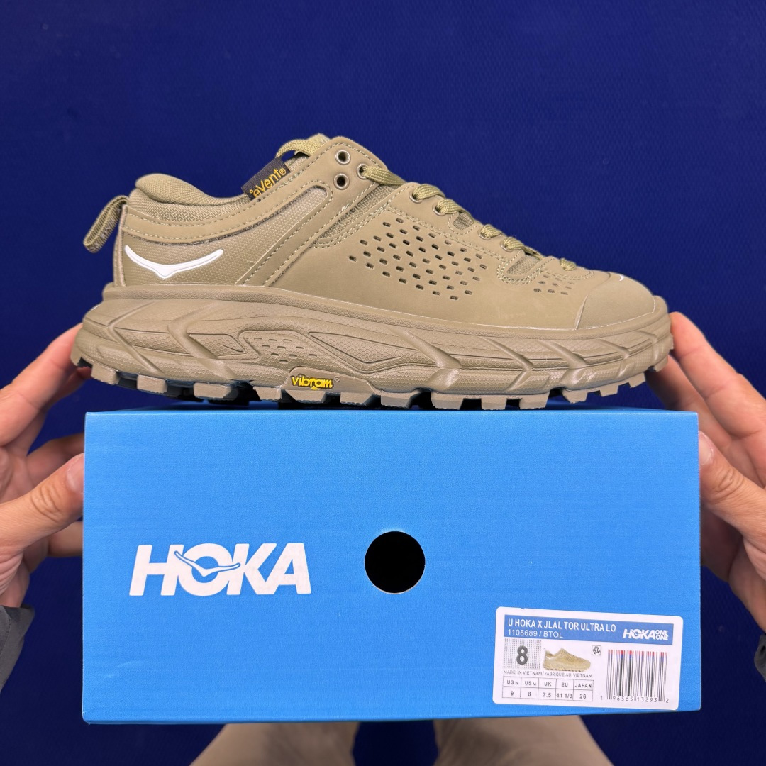 极致性价比 HOKA ONE ONE Tor Ultra 托亚 户外防水登山徒步鞋 共7色 第2色:橄榄绿/BTOL S