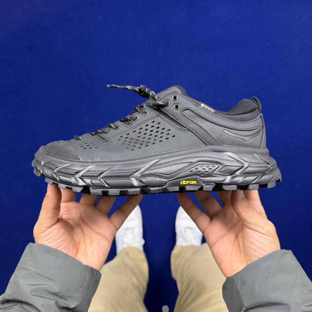 极致性价比 HOKA ONE ONE Tor Ultra 托亚 户外防水登山徒步鞋 共7色 第4色:黑武士 /BBLC 