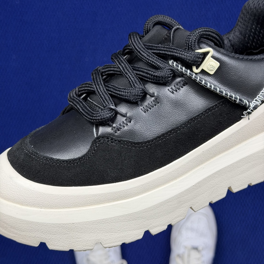 UGG Heritage 厚底休闲鞋7色！第4色:米白黑-5正常尺码：36 36.5 37 38 38.