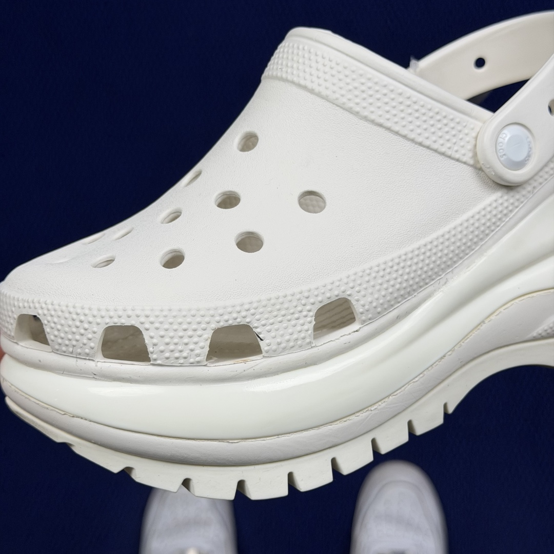 Crocs卡骆驰 洞洞鞋 光轮4色原厂数据复模，双层注塑光轮-白 尺码：M3-M7/ 34-40M3=3