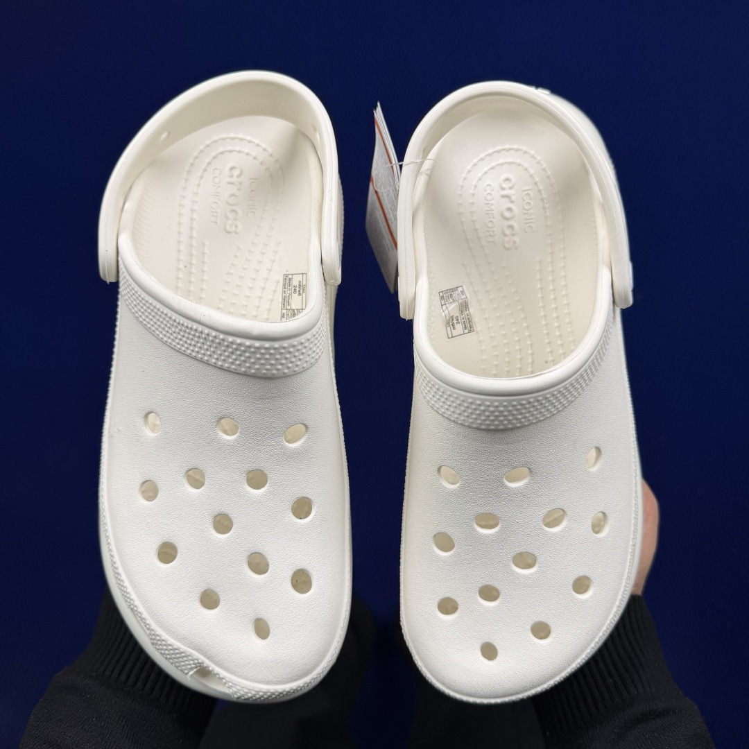 Crocs卡骆驰 洞洞鞋 光轮4色原厂数据复模，双层注塑光轮-白 尺码：M3-M7/ 34-40M3=3