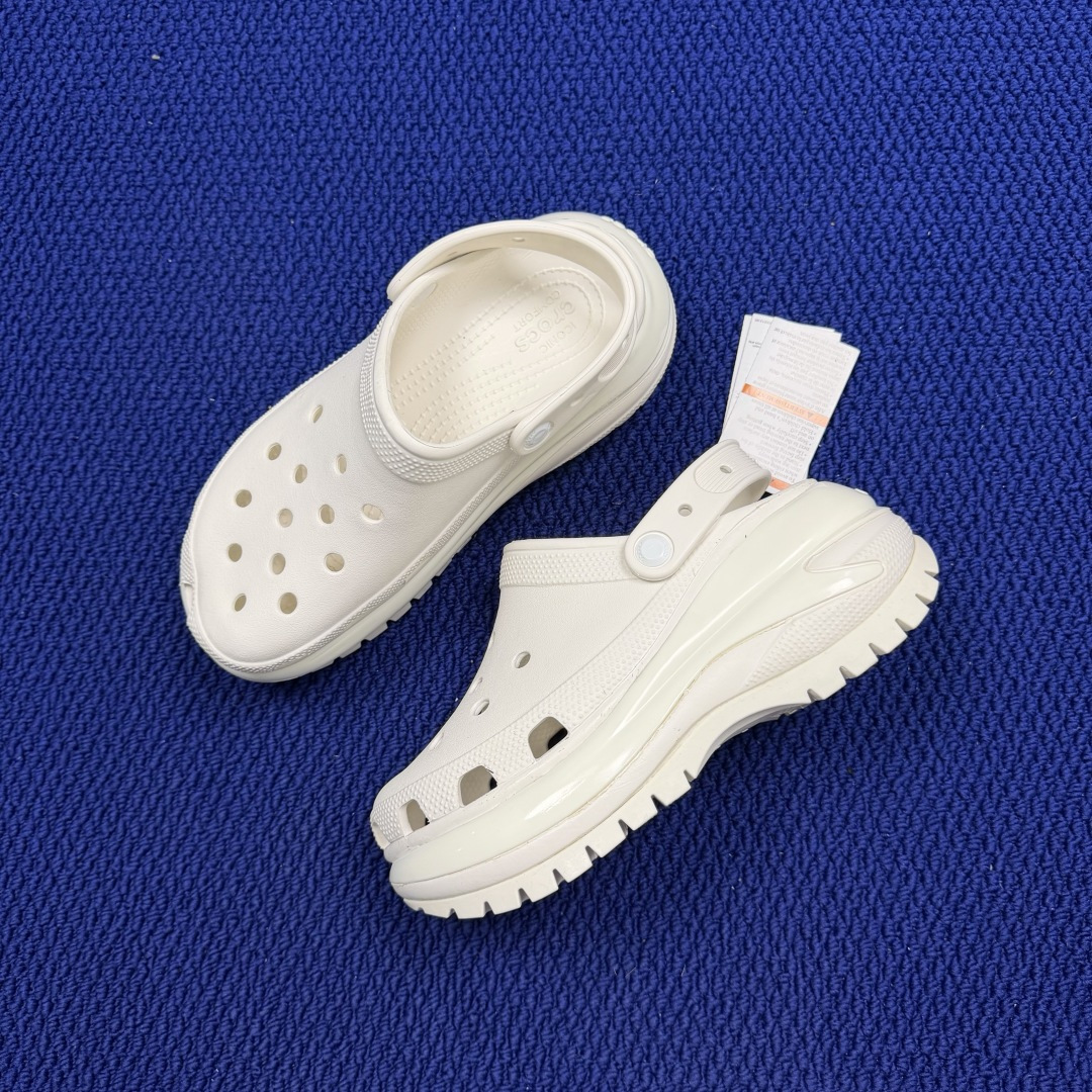 Crocs卡骆驰 洞洞鞋 光轮4色原厂数据复模，双层注塑光轮-白 尺码：M3-M7/ 34-40M3=3