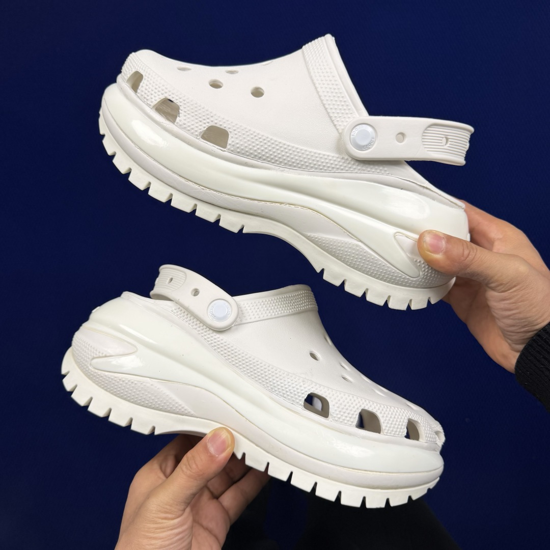 Crocs卡骆驰 洞洞鞋 光轮4色原厂数据复模，双层注塑光轮-白 尺码：M3-M7/ 34-40M3=3