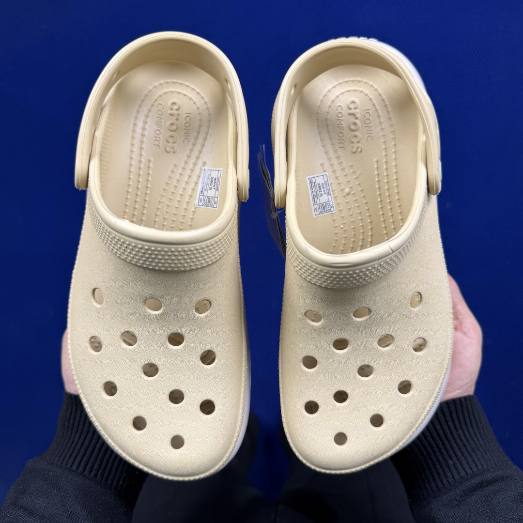 Crocs卡骆驰 洞洞鞋 光轮4色原厂数据复模，双层注塑光轮-茶色 尺码：M3-M7/ 34-40M3=