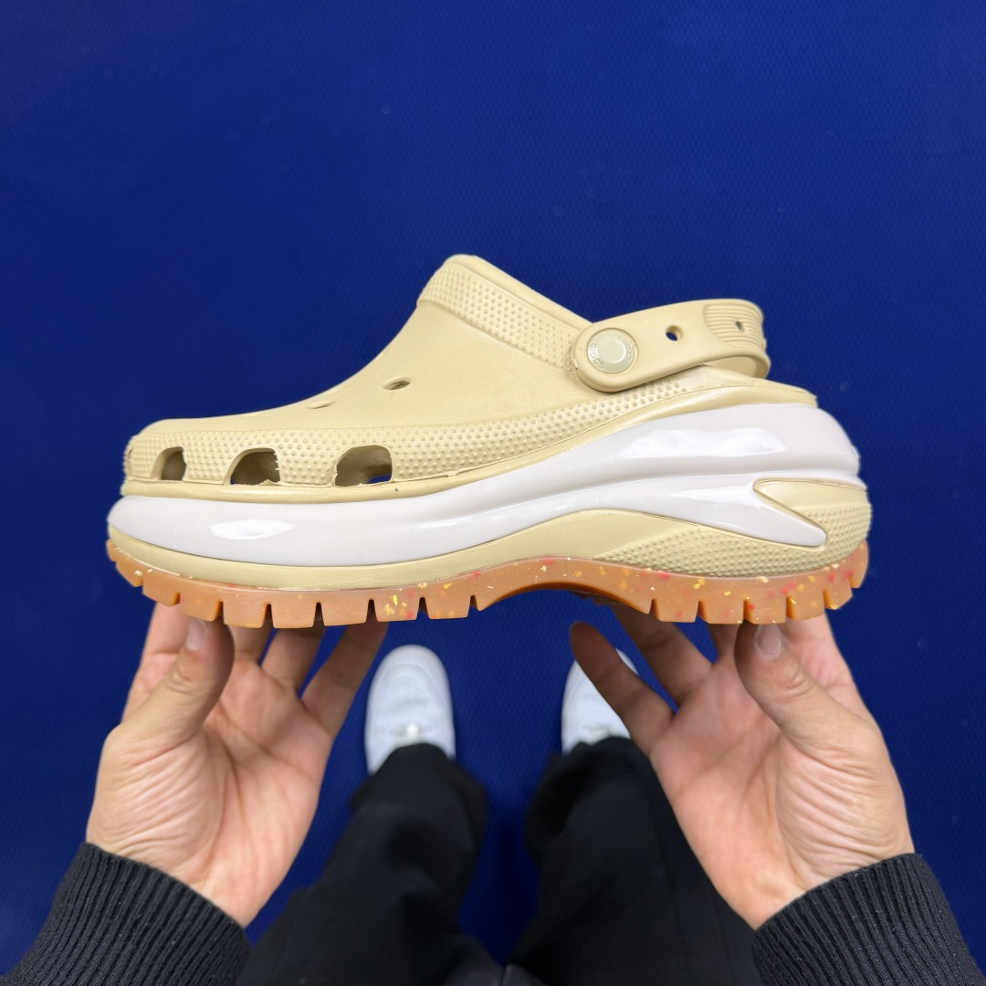 Crocs卡骆驰 洞洞鞋 光轮4色原厂数据复模，双层注塑光轮-茶色 尺码：M3-M7/ 34-40M3=