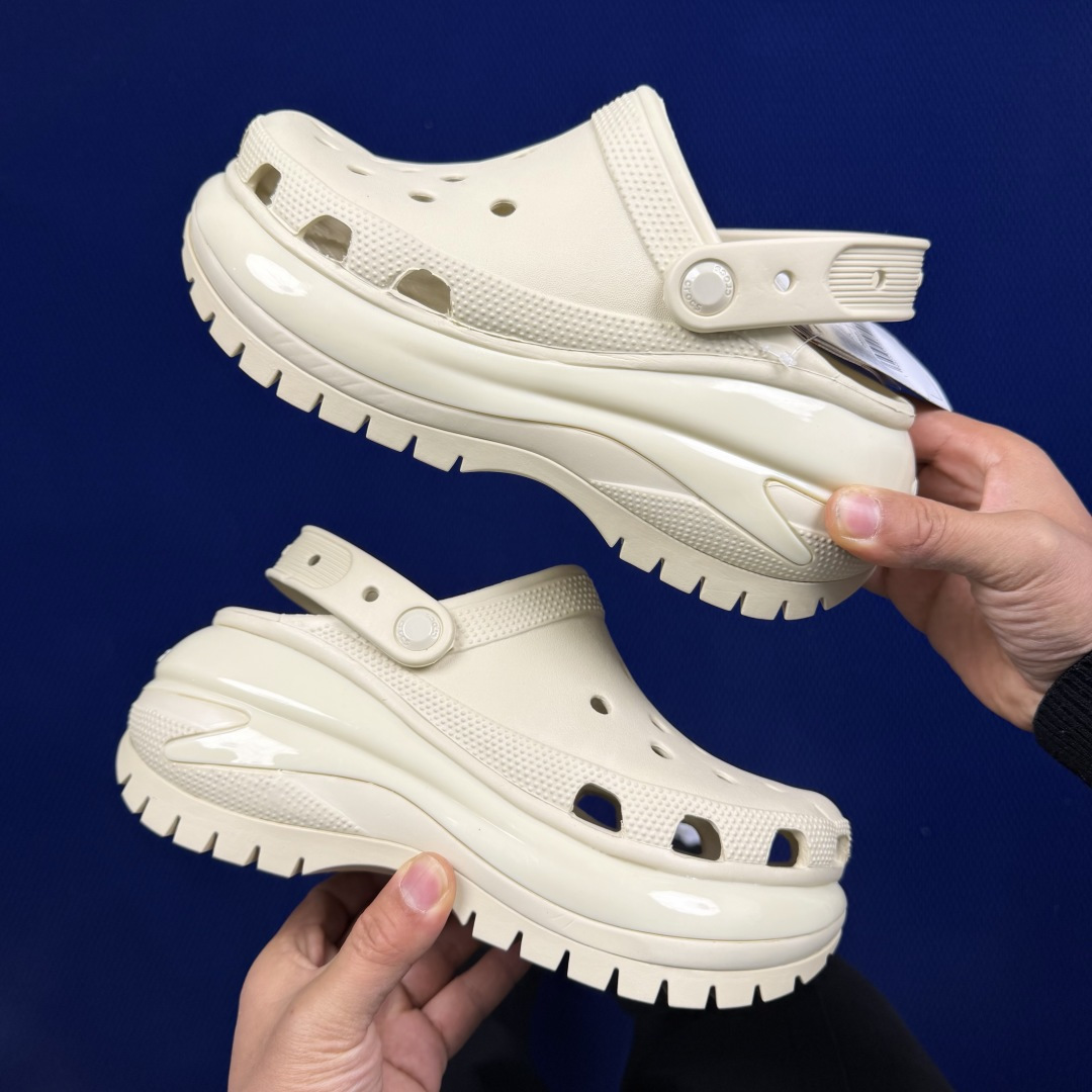 Crocs卡骆驰 洞洞鞋 光轮4色原厂数据复模，双层注塑光轮-骨白 尺码：M3-M7/ 34-40M3=