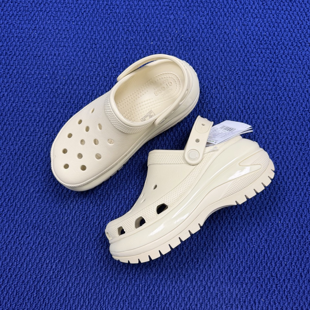 Crocs卡骆驰 洞洞鞋 光轮4色原厂数据复模，双层注塑光轮-骨白 尺码：M3-M7/ 34-40M3=