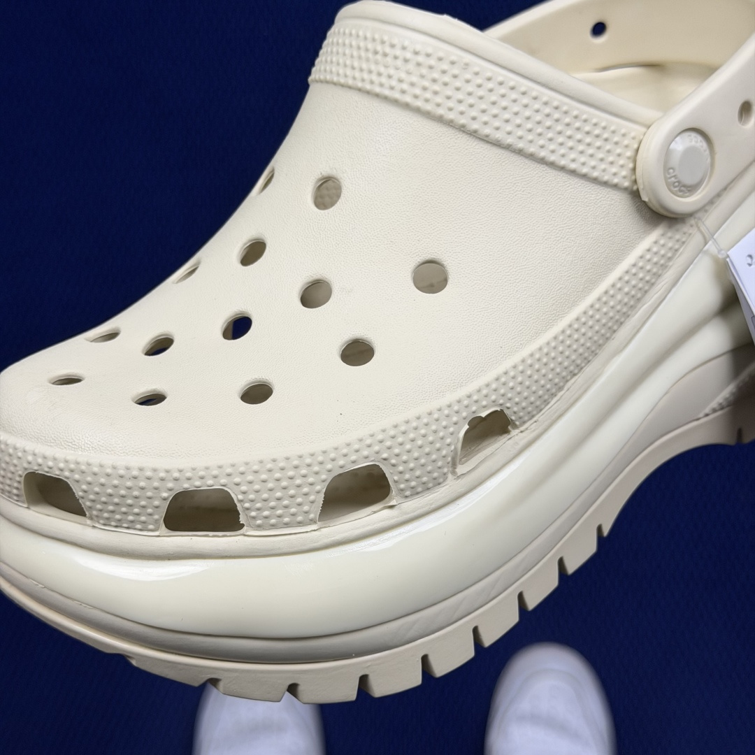 Crocs卡骆驰 洞洞鞋 光轮4色原厂数据复模，双层注塑光轮-骨白 尺码：M3-M7/ 34-40M3=
