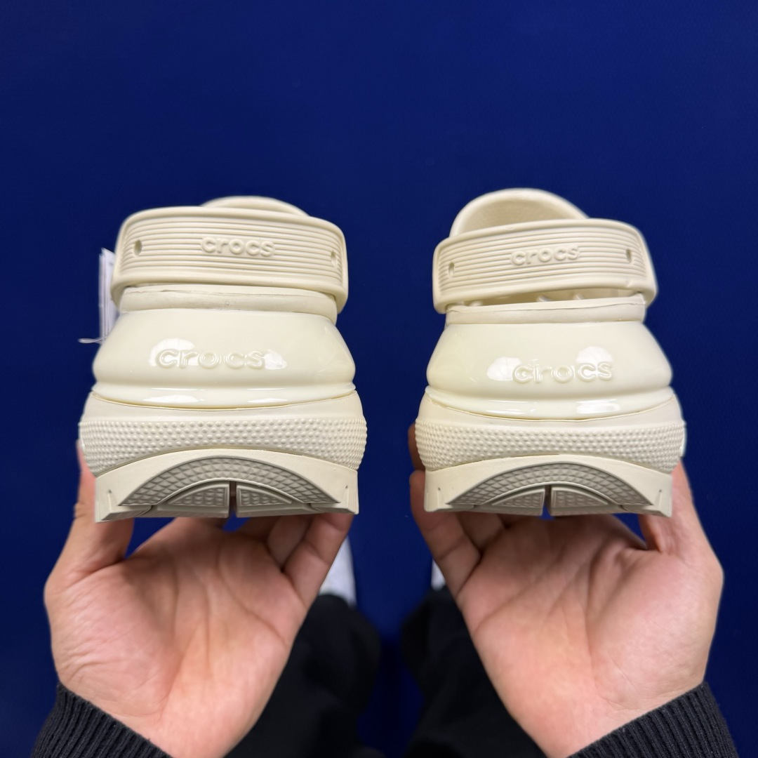 Crocs卡骆驰 洞洞鞋 光轮4色原厂数据复模，双层注塑光轮-骨白 尺码：M3-M7/ 34-40M3=