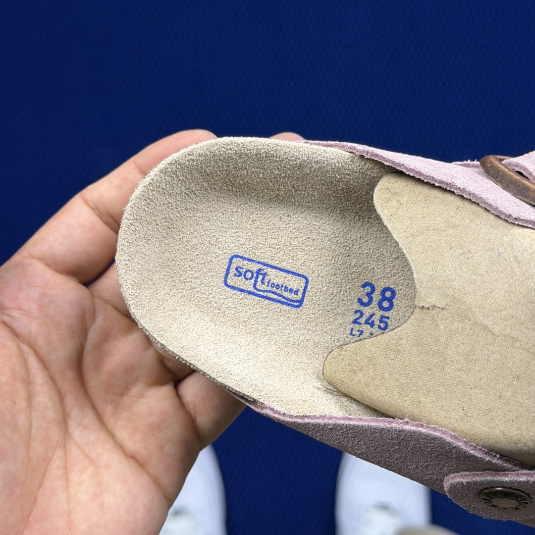勃肯birkenstock 单排扣半拖鞋7色强势重新回溯，颜色色卡精选主力输出！【优质牛皮翻毛皮】【木糠