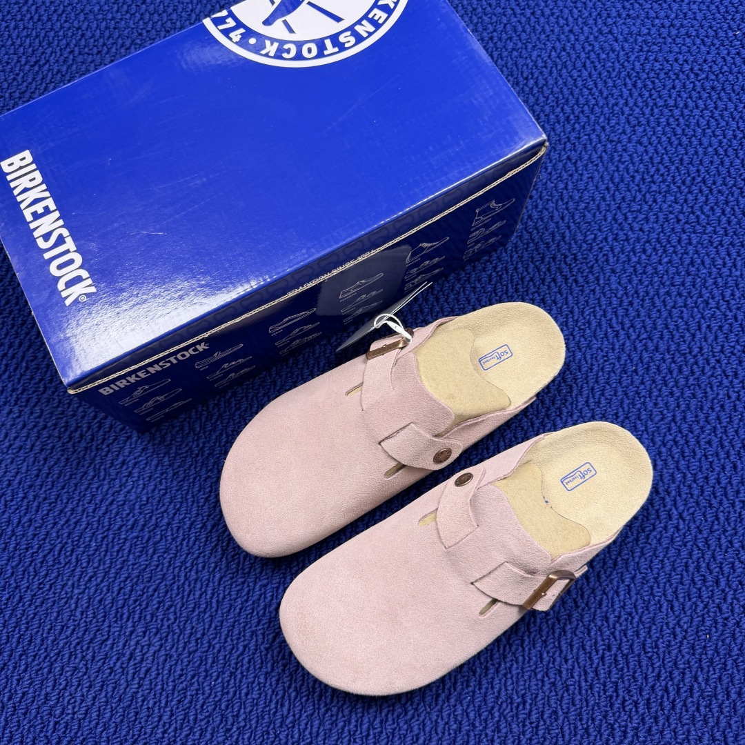 勃肯birkenstock 单排扣半拖鞋7色强势重新回溯，颜色色卡精选主力输出！【优质牛皮翻毛皮】【木糠