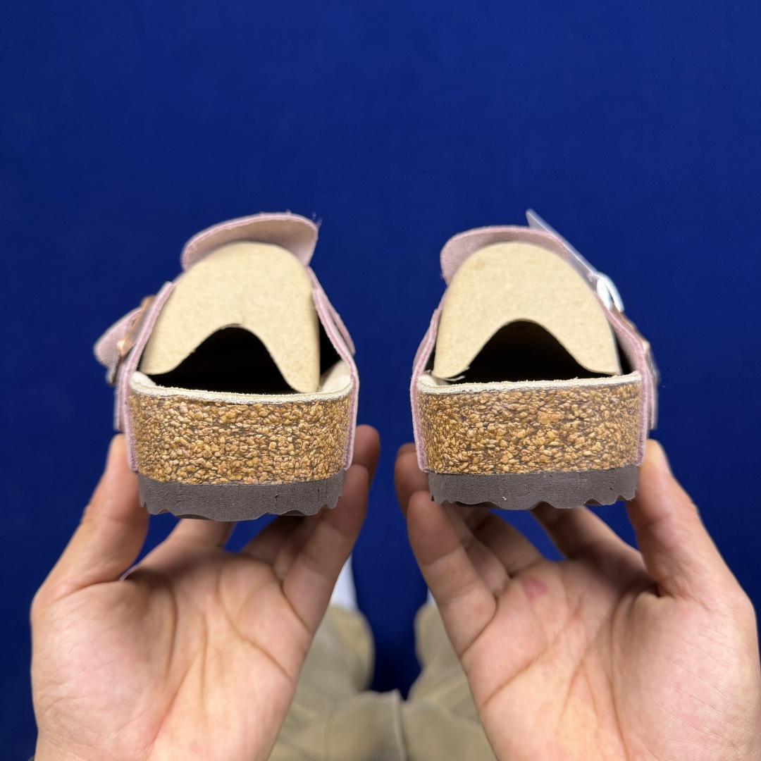 勃肯birkenstock 单排扣半拖鞋7色强势重新回溯，颜色色卡精选主力输出！【优质牛皮翻毛皮】【木糠